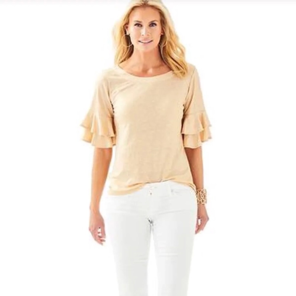 Lilly Pulitzer Lula Top Sand Dune